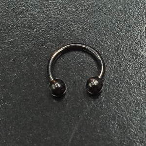Σκουλαρίκι septum με μπίλιες ατσάλι 8mm