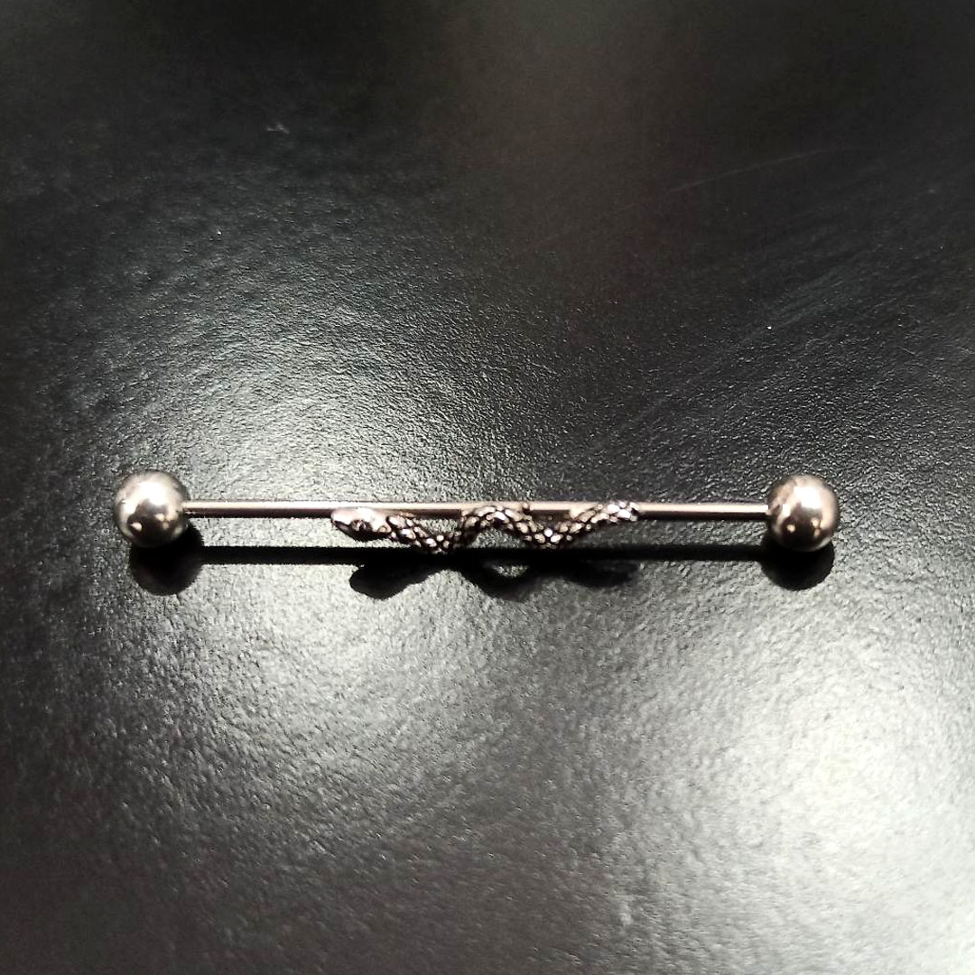 Μπάρα σκουλαρίκι φίδι 38mm