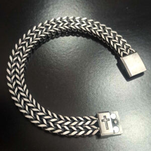 Βραχιόλι διπλή αλυσίδα black