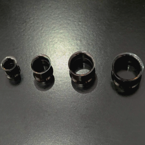 Σκουλαρίκια stretching stainless steel black