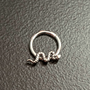 Clicker ring σχέδιο φίδι 8mm