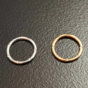 Clicker ring με διαμαντάκια