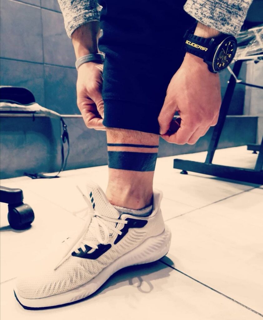 Black work tattoo