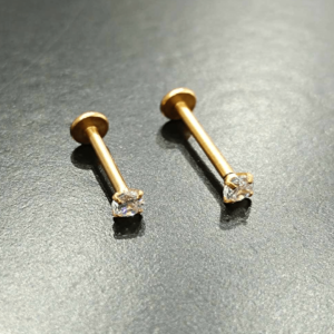 Σκουλαρίκι labret με ζιργκόν