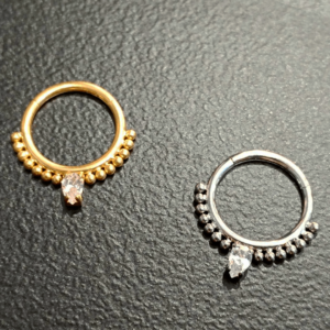 clicker ring με διαμαντάκι