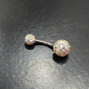 Σκουλαρίκι αφαλού strass holo